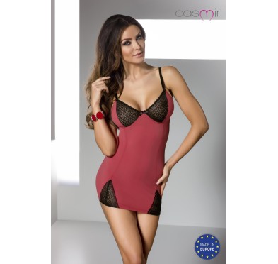 Bielizna-GILL CHEMISE red S/M - Casmir